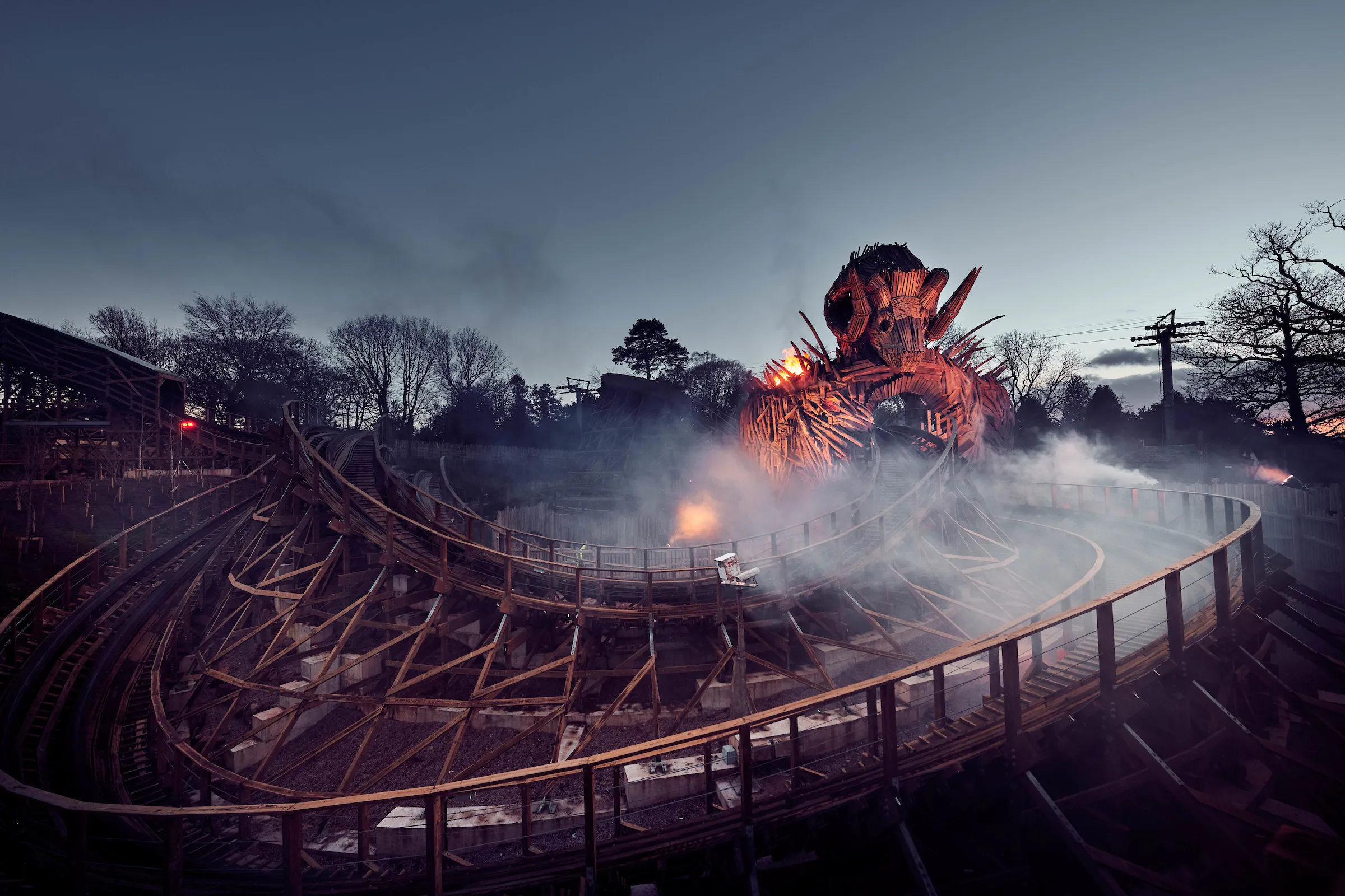 Alton Towers Wicker Man Rollercoaster